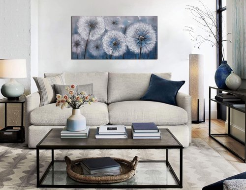 Large Dandelion Canvas Print by [Brand Name] - Modern Wall Art Decor for Living Room & Bedroom