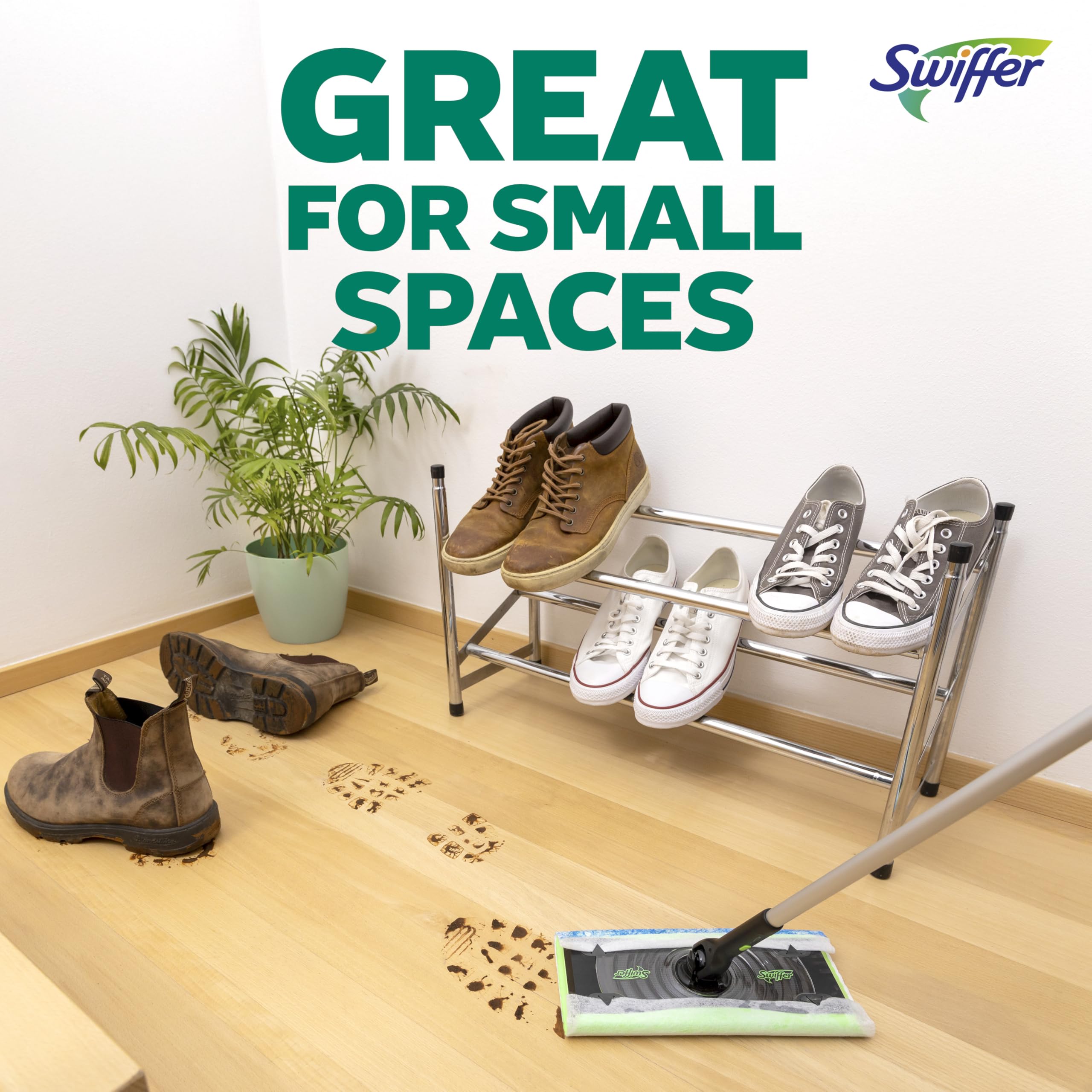 Swiffer Heavy Duty Mop Wet Multi-Surface Cloth Refills for Floor Mopping and Cleaning, Outdoor Window Fresh Scent, 20 count