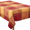 Occasion Gallery Orange Fall Colors Thanksgiving Holiday Jacquard Design Dinner Tablecloth, 72" x 144" Rectangular
