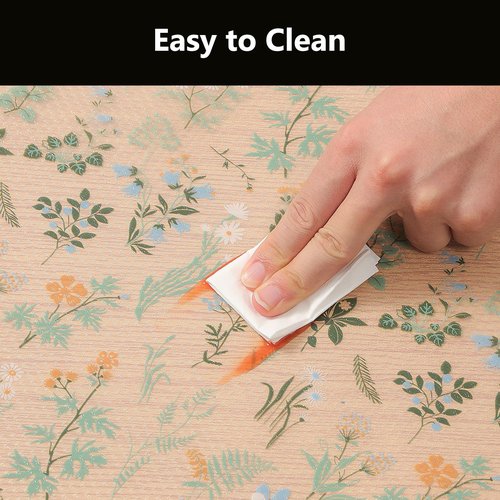 INNOLITES Shelf Liners for Kitchen Cabinets – Drawer Liner Waterproof & Oil-Proof, Non-Adhesive EVA with Floral Pattern – Durable Washable, Easy to Cut (Sage Green, 17.7" x 78.7")