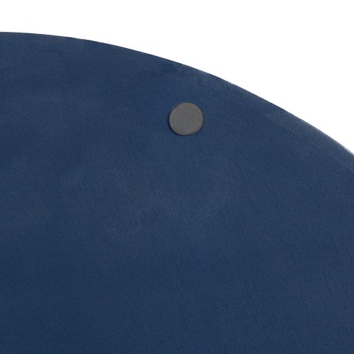 Kate and Laurel Lipton Modern Round Tray, 18" Diameter, Navy Blue and Gold, Decorative Accent Tray for Storage and Display