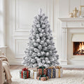 SHareconn 2.9ft Snow Flocked Christmas Tree,Full Snow Branch, Home, Party Decoration Without Lights,2.9ft
