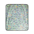 Glow in The Dark Gaming Throw Blanket for Kids, Ultra-Soft Fleece Gamer Blanket with Glow Dark Icons, Cozy Lightweight Flannel Blanket for Boys Girls Bedroom, Couch & Travel (Green, 50”x60”)