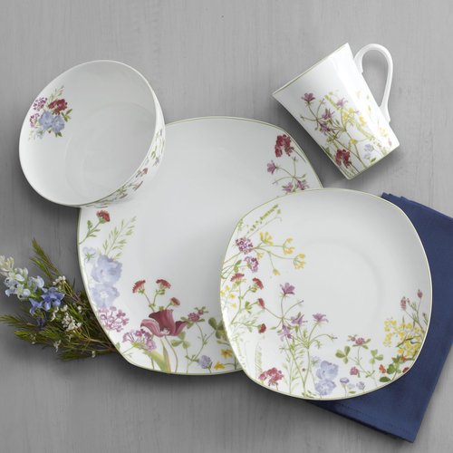 Mikasa Wildflower Garden 16-Piece Dinnerware Set, Service For 4
