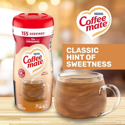 Coffee Mate Original Powder Creamer - Creamy Flavor, Convenient 11 oz Pack of 4