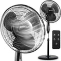 NEXAIR 16-Inch Oscillating Pedestal Fan - Quiet Operation, Remote Control, Adjustable Height | Ideal for Office & Living Room
