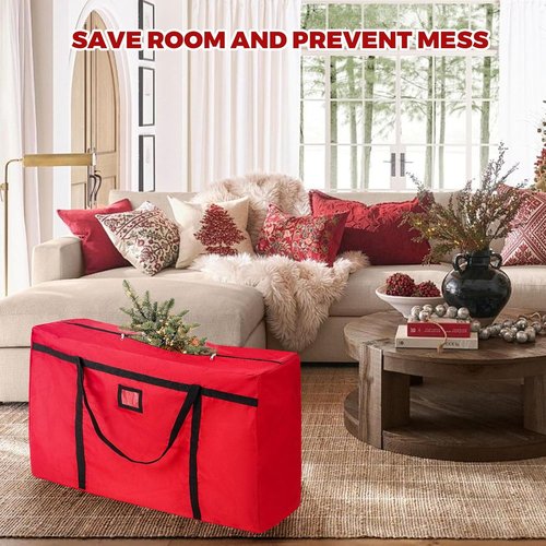 Christmas Tree Storage Bag by [Brand Name] - Heavy Duty 600D Oxford Container for 4-5 Ft Trees | Durable Zipper & Reinforced Handles