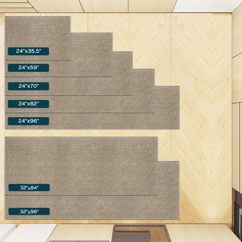 DOMUSTEX Washable Kitchen Rug 24" x 70" Rectangular, Non Slip Absorbent Indoor Entryway Runner Rug for Floor, Laundry, Bathroom, Bedroom (Roll Packing)