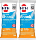 HTH Pool Shock - Cal Hypo Formula | Boost Chlorine Levels | 13.3oz Pack of 2 for Swimming Pool Care