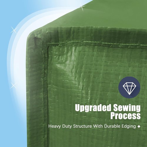 HOMESURE Large Water-Resistant Moving Bags - 4 Pack Heavy Duty Storage Totes with Zippers & Handles | Olive Green