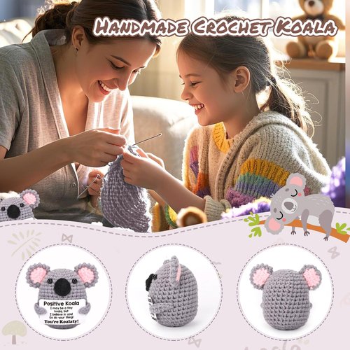 Funny Koala Easter Basket Essentials Stuffers Gifts for Kids Teens Boys Girls, Birthday Graduation Inspirational Appreciation Gift for Coworker Friend College Women, Cheer Up Emotional Positive Animal