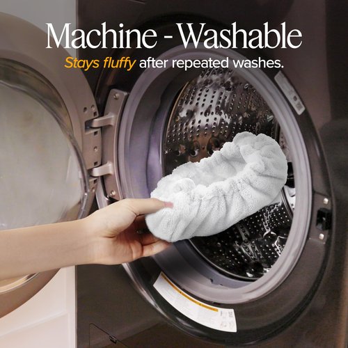 Dupray Large Rectangle Bonnets – Reusable Microfiber Steam Cleaner Pads, Heavy-Duty Steam Mop Accessories for Deep Cleaning Floors, Tiles, Grout, Walls, Kitchen Surfaces – Pack of 5