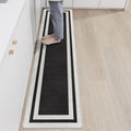 ATRUG Anti Fatigue Kitchen Mat Long Kitchen Mats for Floor Non Slip Waterproof Kitchen Rug Kitchen Runner Kitchen Floor Mats Cushioned Anti Fatigue for Kitchen Sink Office Laundry 17.3" x 70.8" Black