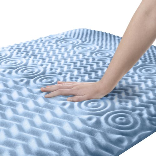 Serta Comfort Zone Cooling Memory Foam Mattress Topper, 1.5 Inch, Twin
