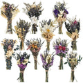 Layhit 12 Pack Boho Dried Flower Bouquet Mini Wedding Handmade Dry Flowers Decor for Vase Crafts DIY Photo Boutonniere for Men Floral Plant for Bridesmaid Gift Birthday Decor(Romantic)