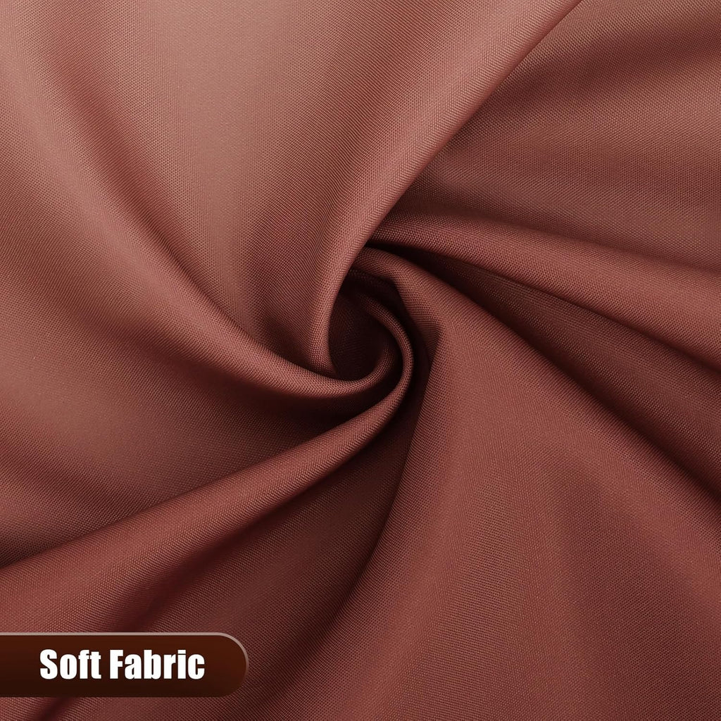 OLANLY Luxury Ombre Shower Curtain Set - Waterproof & Washable | Brown & White, 72x72 Inches
