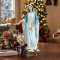 Ultym Blessed Virgin Mary Statue 12", Serene Divine Mercy Mother Statue, Our Lady of Grace Figurine for Home Altar, Church, Office, and Chrismtas Decor, Meaningful Catholic Gifts for Grandma & Mom