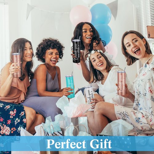 Sieral Thank You Gifts Appreciation Tumbler Employee Thank You for Being Awesome Stainless Steel Travel Tumbler 20 oz Graduation Gift Father Friends Mom Wife Coworker Women Men(Classic Color,8 Sets)
