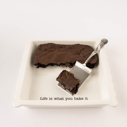 Mud Pie Brownie Baker Set, White