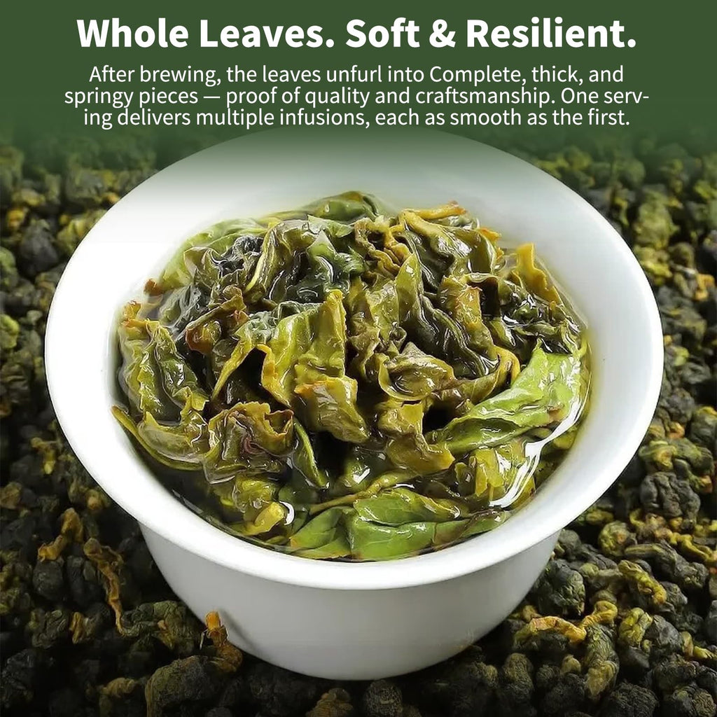 XIXICHA Osmanthus Oolong Tea, Taiwan Premium High Mountain Oolong Loose Leaf, Naturally Infused with Fresh Osmanthus Flowers, Smooth & Floral, 150g (5.3oz) 桂花乌龙茶 台湾茶