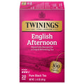 Twinings English Afternoon Black Tea - Smooth & Slightly Sweet, Caffeinated, 20 Individually Wrapped Bags