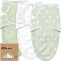 Skiennix Organic Baby Swaddle Sleep Sacks - Soft & Snug Swaddles for Newborns 3-6 Months | Bunnies Design, Large