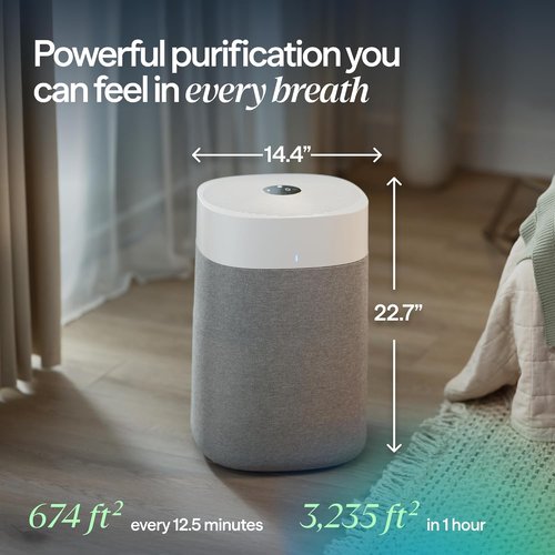 BLUEAIR Air Purifier - HEPASilent Smart Cleaner for Large Rooms Up to 3,048 Sqft | Blue Pure 211i Max
