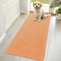 OLANLY Dog Door Mat - Absorbent Non-Slip Mud Mat for Indoor Use | Quick Dry Chenille, 70x32, Orange