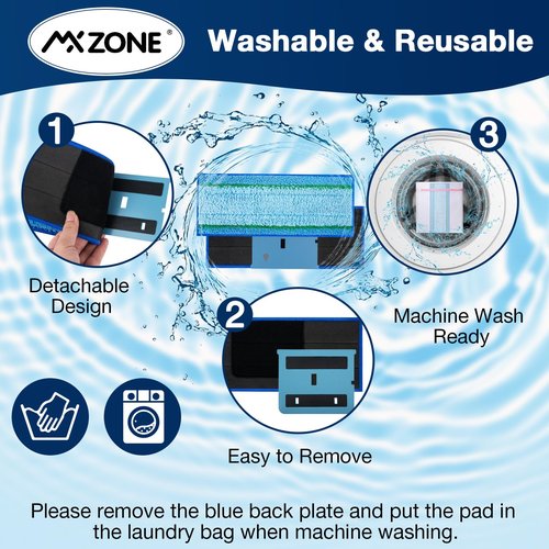 Upgraded M6 Wet Mopping Pads for iRobot Braava Jet M6 Series (6110) (6012) (6112) (6113) Ultimate Robot Mops, New Sticky Design, Detachable, Washable and Reusable M6 Mop Pads for iRobot, 8 Pack