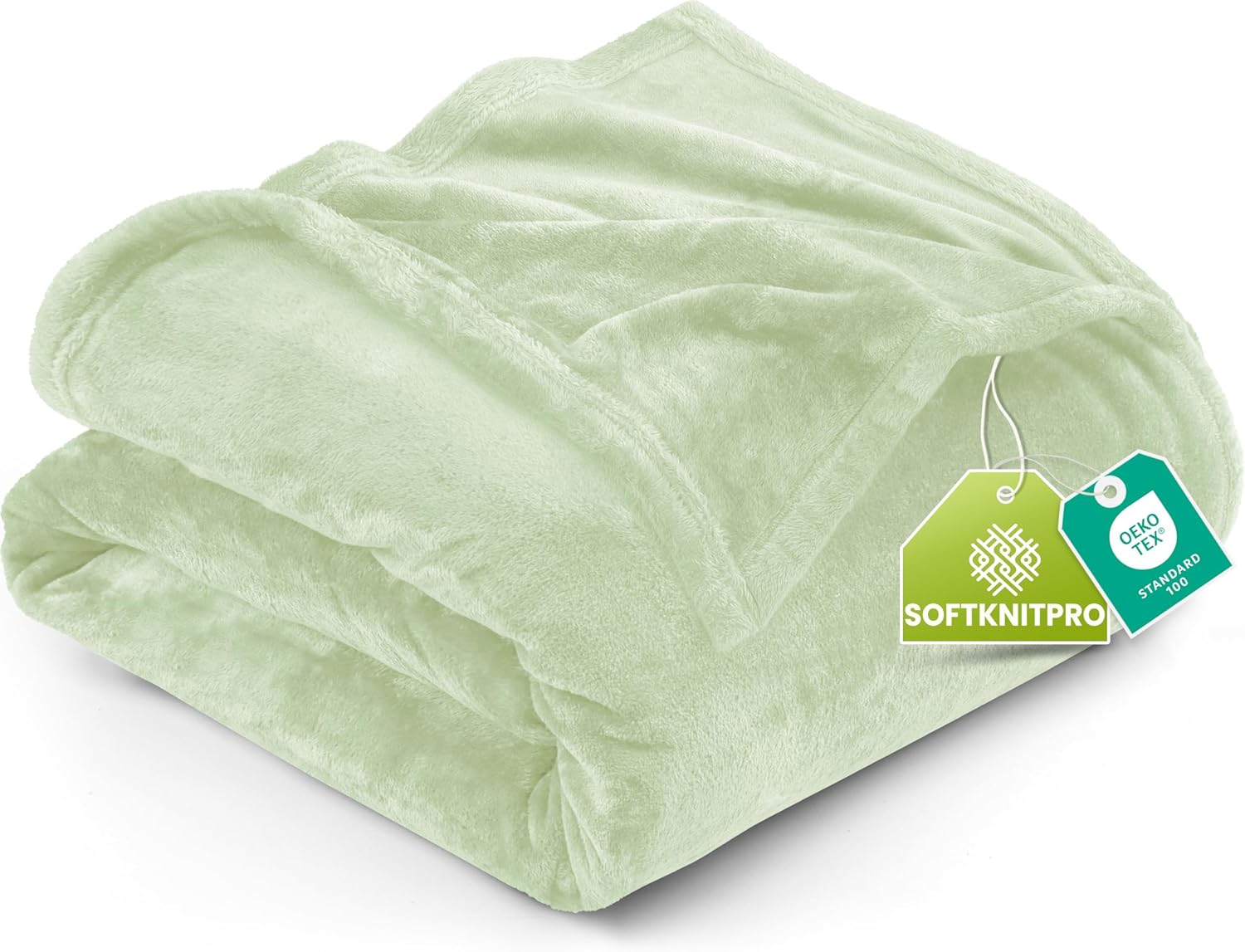 Utopia Bedding Fleece Blanket - Luxury Soft Sage Green King Size Microfiber (90x102 Inch)