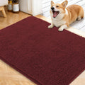 OLANLY Dog Door Mat - Absorbent Non-Slip Mud Mat for Muddy Paws | 40x32, Quick Dry Chenille, Caramel Russet