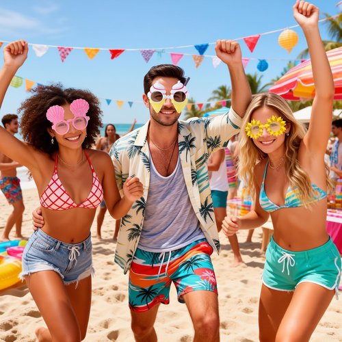 JOYIN 12 Pcs Hawaiian Luau Party Sunglasses, Summer Pool Party Decorations, Tropical Glasses for Girls Hawaiian Outfit, Cool Party Favors & Theme Supplies