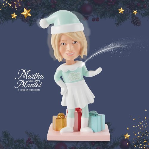 Martha Stewart Bobblehead - Santa Holiday Collectible Décor | Fun Gift for Christmas & Secret Santa