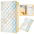 Server Book, Waitress Book with Zipper Pocket, Cute Server Books for Waitress with Pen Holder, Leather Serving Books Fits Servers Aprons