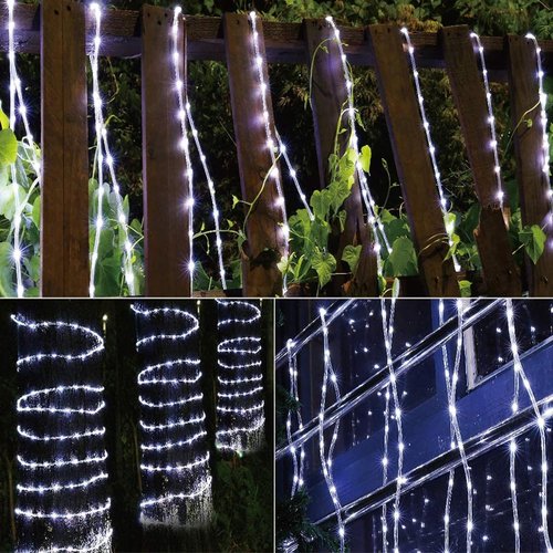 360 LED Rope Lights by [Brand Name] - 50ft Waterproof Connectable Tube Lights with 8 Modes for Indoor/Outdoor Decor