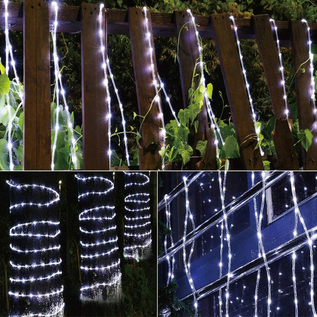 Skiennix 200ft LED Rope Lights - Waterproof Flexible Tube Lighting with 8 Modes for Outdoor & Indoor Use