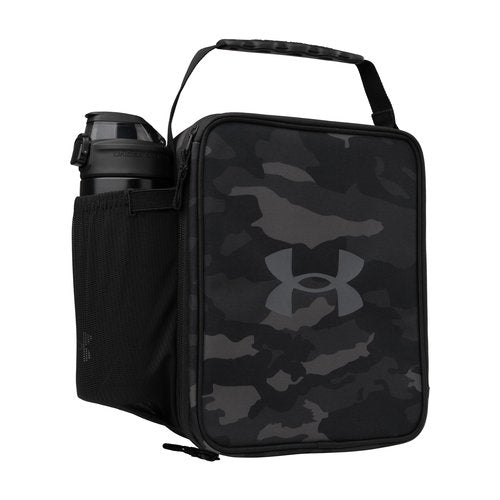UA Scrimmage 3 Lunchbox Black Woodland Camo OSFA