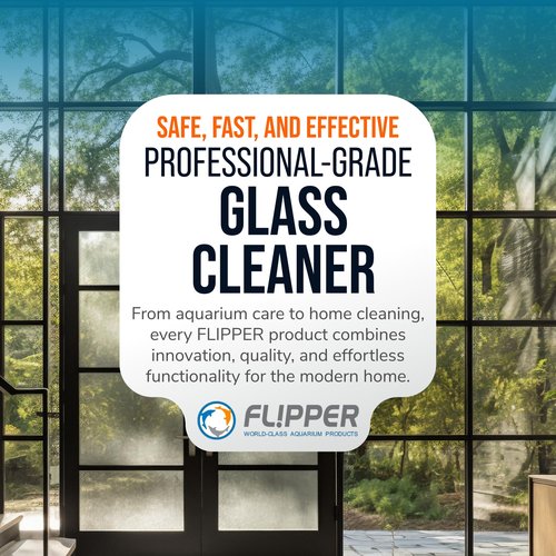 Flipper Dual-Action Squeegee and Microfiber Mitt – 2-in-1 Streak-Free Glass and Mirror Cleaning Tool for Windows, Shower Doors and Countertops – Reusable, Ergonomic, and Durable Design