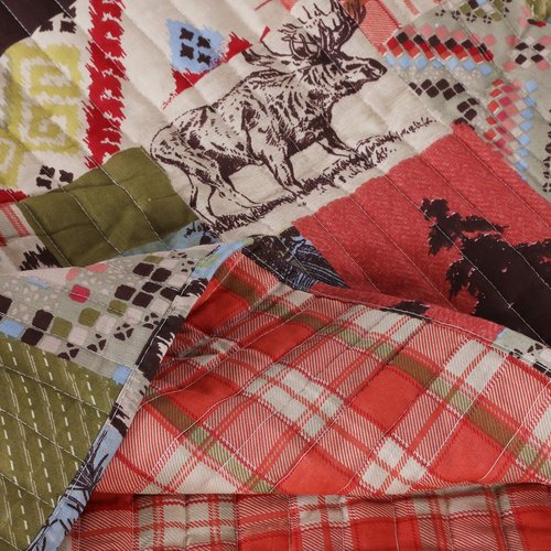 Greenland Home Rustic Lodge Quilt Set, 3-Piece Full/Queen, Multicolor