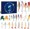 Fishing Advent Calendar 2025 - 24 Days of Premium Fishing Lures | Perfect Xmas Gift for Men & Teens