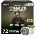 Black Rifle Coffee Company Dark Roast Coffee K Pods Compatible – 100% Arabica, Bold, Smoky Single-Serve Veteran-Founded - Freedom Fuel – 72 Count