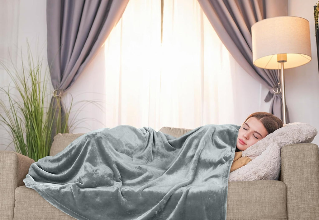 Utopia Bedding Fleece Blanket - Luxury Soft Microfiber Throw in Ash Grey | 50x60 Inch, Anti-Static Design