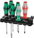 WERA Screwdriver Set - 6 Piece Laser Tip Precision Tools for Enhanced Grip and Control