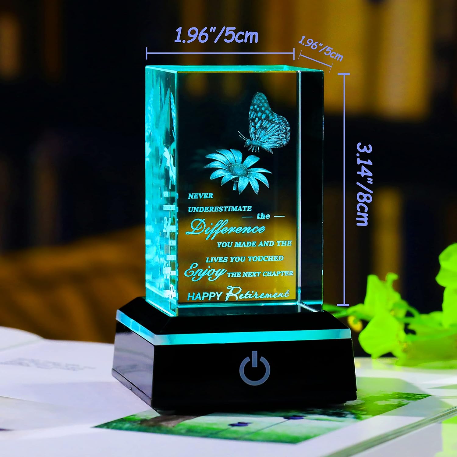 Retirement Gifts For Women Men 2026 Coworker, 3D Crystal Going Away Gift For Coworker Leaving Gifts For Women Farewell Gifts For Boss Leaving Job, Happy Retirement Gifts For Nurses Teacher Friend