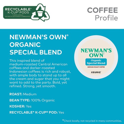 Newman's Own Organics Special Blend (Extra Bold), K-cups For Keurig Brewers, 24-Count Box (Pack of 2)