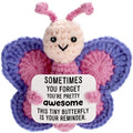 WEYON Emotional Support Butterfly Gift, Tiny Handmade Positive Crochet Animal for Women, Friend, Coworker, Bestie, Motivational Encouragement Present, Best for Birthday & Christmas