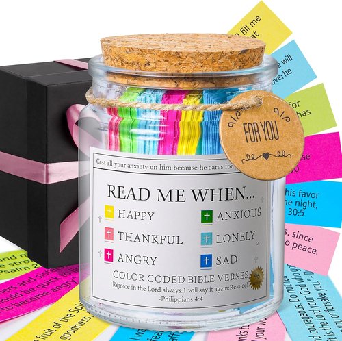 Bible Verse Jar - Daily Encouragement Gift for Women | Perfect for Easter, Birthdays & Mother's Day