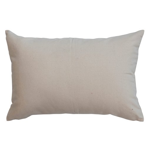 Creative Co-Op Cotton Lumbar Dog Illustration and Message, Multicolor Pillow Cover, Multi-Colored