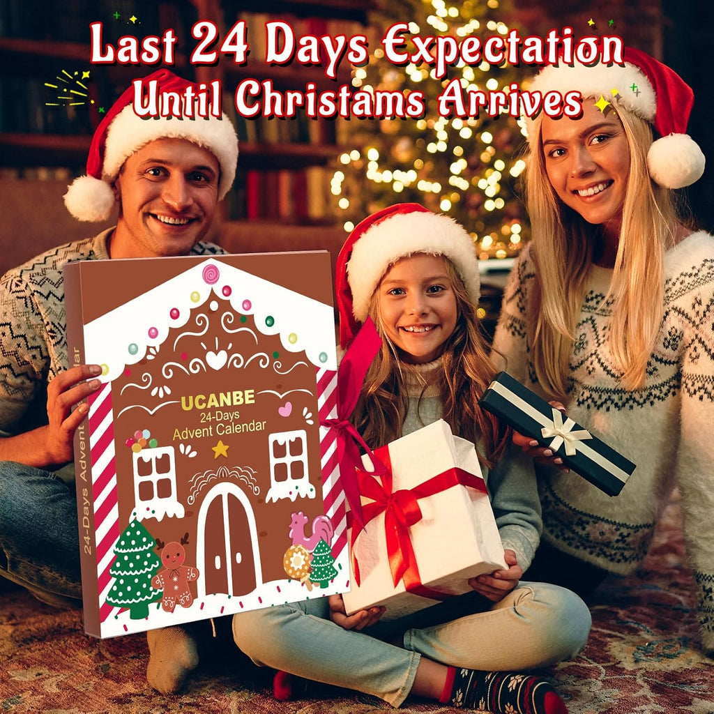 UCANBE Makeup Advent Calendar 2025 - 24 Days of Festive Beauty Gifts for Women & Teens