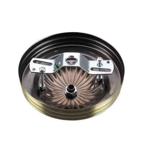 Aspen Creative 21513-21, Traditional Chandelier & Light Fixture Canopy Kit w/Collar Loop, Antique Brass, 5" Diameter, 7/16" Center Hole